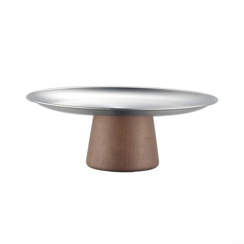 Dessertpfanne Kuchenschale Perfekt Zum Präsentieren Von Kuchen (Sliver22cm) von URPIZY