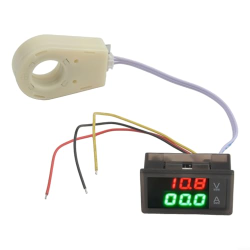 URPIZY Digital Voltmeter Amperemeter Mit Hall Sensor Wasserdicht DC 0-300V 50A-400A Dual Display Stromzähler Spannungsmesser Für Elektrische Systeme, Digitales Voltmeter Amperemeter(100A) URPIZY Digital Voltmeter Amperemeter Mit Hall Sensor Wasserdicht DC 0-300V 50A-400A Dual Display Stromzähler Spannungsmesser Für Elektrische Systeme, Digitales Voltmeter Amperemeter(100A) von URPIZY