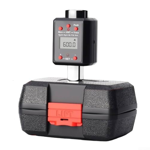 Digitaler Drehmomentschlüssel Adapter für Ratschwerkzeuge Drehmomentbereich 0,3-600Nm Präzise Anzeige mit LED Indikatoren und akustischen Warnsignalen Peak und Trace Moduse(19mm) von URPIZY