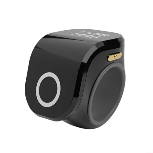 Digitaler Gebetsring Wasserdichter Zählring mit 4-stelliger Anzeige Verstellbarer Fingerring für Gebetsrunden Mehrfarbig(black) von URPIZY
