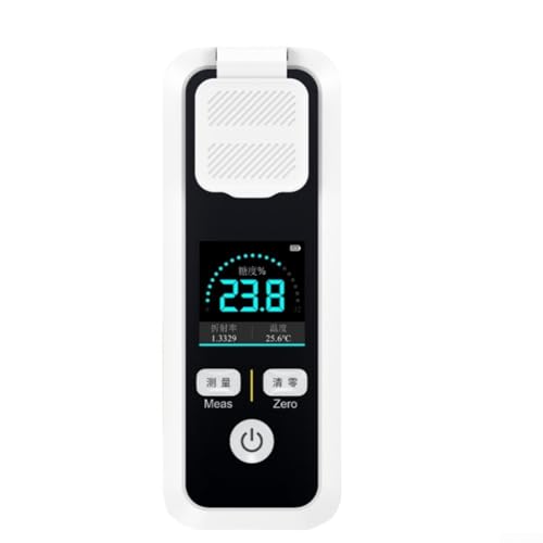 Digitales Refraktometer Brix-Tester 0-32% Zuckermessgerät Für Obst Getränke Honig Mit IPX6 Wasserschutz Automatische Temperaturkompensation Tragbar Mit 1,54'' IPS HD Farbbildschirm(JBM-20) von URPIZY