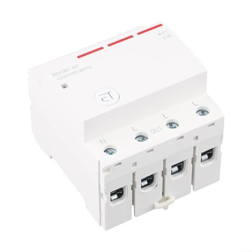 Dreiphasiger WLAN-Leistungsschalter Smart Timer Fernbedienung Sprachsteuerung, 63A/80A DIN-Schienenmontage Für EWelink App Kompatibel Mit 2,4 GHz WiFi, Fernbedienung Stromschalter(63A) von URPIZY