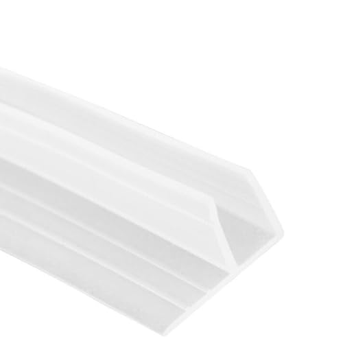 Duschdichtungen 2 m F-Form Bad Duschwand Türdichtung Streifen für Glasstärke 6 mm Dichtung Lücke Ersatz Duschtürdichtung Streifen (4 Stück) von URPIZY