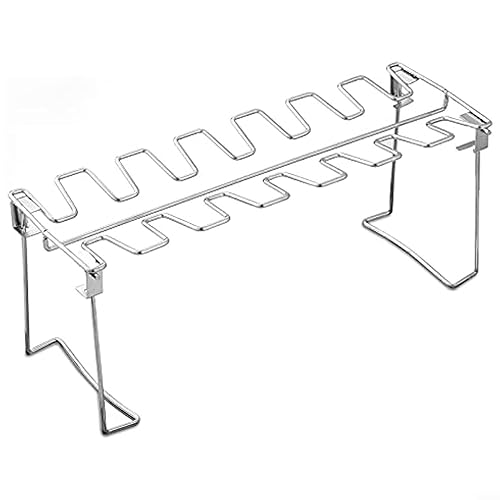 Edelstahl Hähnchenschenkel Rack 14 Slots Hähnchenbein Und Flügel Rack Halter Chicken Wing Rack Chicken Drumstick Halter Für Ofen & Grill Smoker von URPIZY