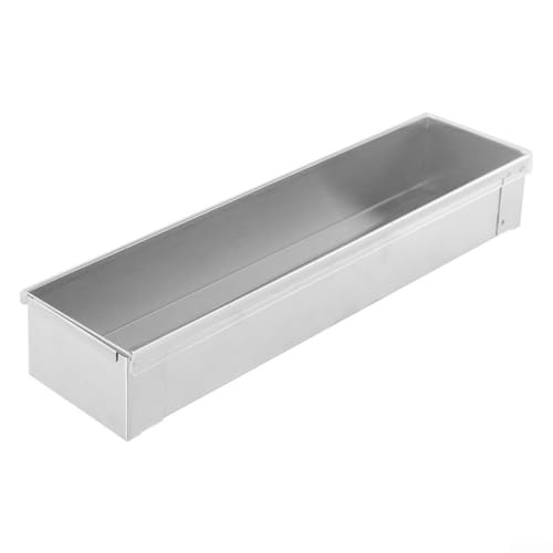 Edelstahl Kuchenform Lang Rechteckig 40.3x10x6.5cm Backform Für Käsekuchen Tiramisu Mousse Dessert Mit Antihaftbeschichtung Professionelle Backwerkzeuge Für Hochzeit Familienfeier(B) von URPIZY