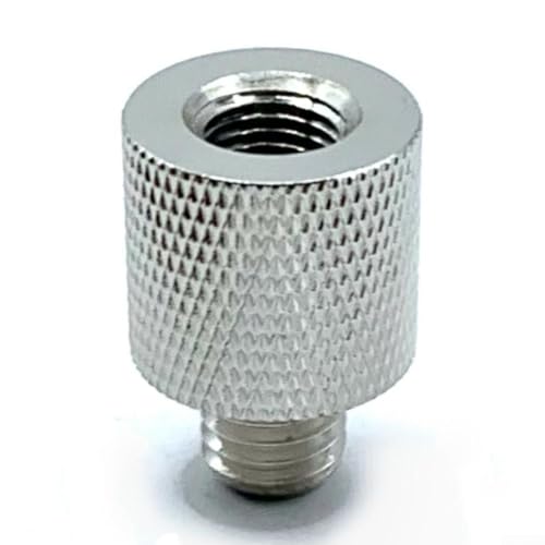 Edelstahl M10 zu 3/8 Adapter für JPC Antenne Stabile Verbindung Robust gegen Witterung und leichte Montage Unterstützt effiziente Signalübertragung Geeignet für Außenbereich und portable(Silver) von URPIZY