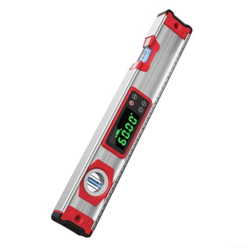 Elektronisches Digitales Niveau Aluminiumlegierung 3-Wege-Messung Wasserfest Magnetischer Boden Präzision 0 05° 200-600mm Klarer LCD Bildschirm Staub- und Ölbeständig Bauindustrie Werkstatt(400mm) von URPIZY