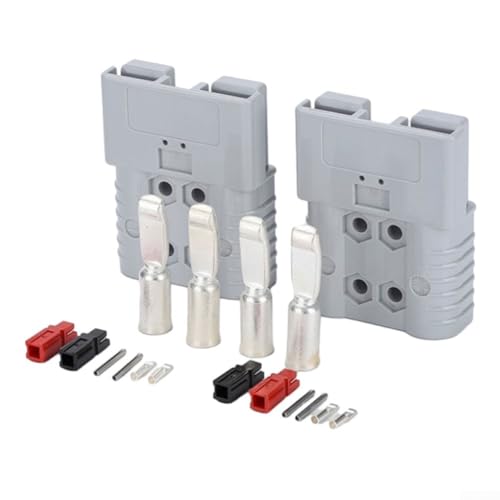 Energiespeicher Stecker 160A Lithiumbatterie IP67 Flammhemmend Geschlechtsloses Design Versilberte Kontakte Für Schiffe Yachten Wohnmobile Busse Industrieanwendung Crimpen Löten 2P+E 4 Adern(2PCS) von URPIZY
