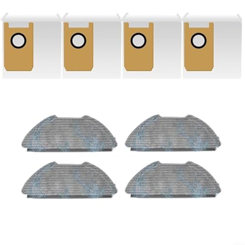 Ersatz Wischmopp Tücher Staubsäcke Set für Airrobo GT21 Saugroboter 4 Wischpads 4 Staubbeutel Reinigungskit Zubehör Ersatz Wischmopp Tücher Staubsäcke Set für Airrobo GT21 Saugroboter 4 Wischpads 4 Staubbeutel Reinigungskit Zubehör von URPIZY