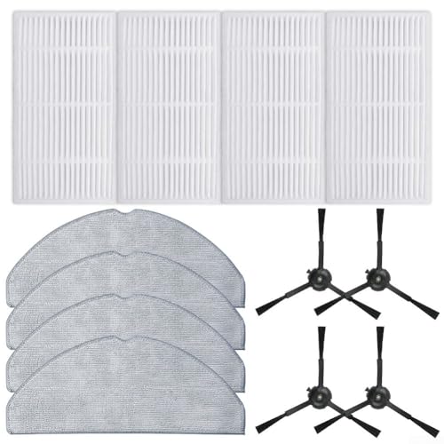 Ersatzteile Set Für Tapo RV30 Max Plus/RV20 Max Plus Staubsauger - Filter, Seitenbürsten, Wischmopp-Tücher - Einfache Installation, Langlebiges Material(A) von URPIZY
