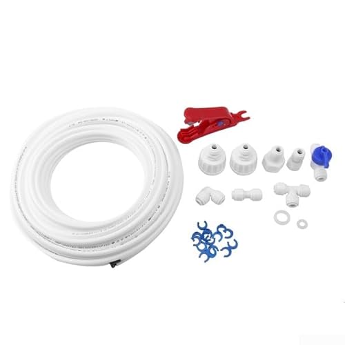 Flexibles 1/4" Wasserrohr-Anschlusskit Für RO-Filteranlagen Und Kühlschränke Mit Schnellverbindung, Rohrabschneider, 20 Meter Länge Flexibles 1/4" Wasserrohr-Anschlusskit Für RO-Filteranlagen Und Kühlschränke Mit Schnellverbindung, Rohrabschneider, 20 Meter Länge von URPIZY