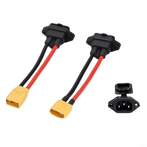 Für XT60/XT90 Stecker und Buchse auf 3-Pin Stromanschluss Batterieanschluss mit 1200V Nennspannung für Elektrofahrzeuge und Mechanische Ausrüstung(A) von URPIZY