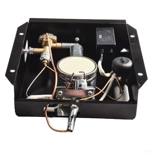 Gas Terrassenheizer Ersatz Brennermodul 47000 BTU mit Steuerungseinheit für 4-seitige Glasturmheizer Metall einfache Montage mit Sicherheitsfunktion für Outdoor Nutzung Terrasse Garten(B) von URPIZY