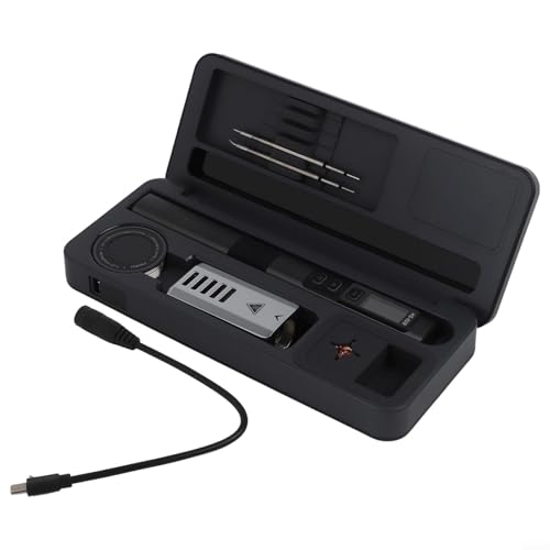 Intelligentes Lötkolben-Set mit Aufbewahrungsbox Schneller Temperaturwiederherstellungsfunktion 100W Leistung CNC Metallgehäuse Farbdisplay Präzise Temperaturkontrolle ESD-Schutz(HS-02B high) von URPIZY