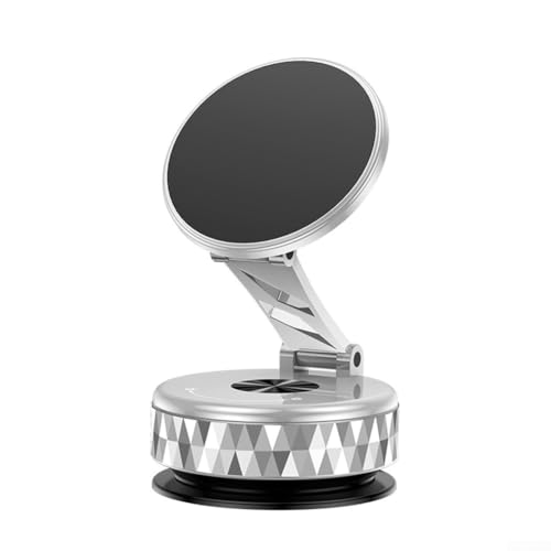 K13 Magnetische Handyhalterung Verstellbar mit Saugfuß Für Auto 810° Blickwinkel Starker Vakuumgriff N52 Magnet Kompatibel mit Smartphones Aluminium Für Armaturenbrett oder Windschutzscheibe(White) von URPIZY