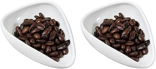 Kaffeebohnen Dosierbecher, 2 Stück Keramik Kaffee Schaufeln Kaffeebohnen Wiegeschalen Kaffee Pulver Löffel von URPIZY