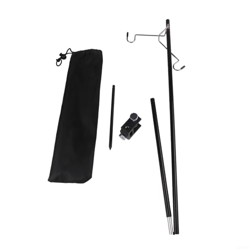 Klappbarer Laternenständer Tragbare Aluminiumlegierung Leichtes und stabiles Design zur sicheren Aufhängung von Solar- und LED-Leuchten Haken für Laternen Pflanzen(3 double hooks) von URPIZY