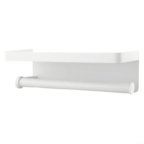 Küchenpapierregal Aluminiumlegierung Für Regal Mit Matte Schwarz Oberfläche Einfach Zu Montieren Stauraum Für Küche Oder Badezimmer Robust Leicht Abwischbar Größe 27.9x11cm(B) von URPIZY