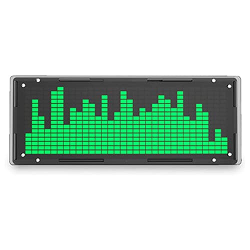 LED Musikspektrumanzeige Spektrum Analysator 32 Bit Audio-Spektrumanalysator Musik Spectrum Uhr Kit Stereo Musikspektrum Schallpegelmesser,VU-Messgerät, Audio Spectrum Analyzer,Mehrfachspektrumanzeige von URPIZY