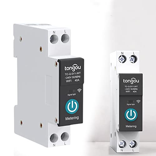 Leitungsschutzschalter 16A für Tuya WIFI Intelligenter Leistungsschalter Schutzschalter 1P DIN-Schiene Fernbedienung Stromschutzschalter Trennschalter Hauptschalter Sicherungsautomat für Smart Home Leitungsschutzschalter 16A für Tuya WIFI Intelligenter Leistungsschalter Schutzschalter 1P DIN-Schiene Fernbedienung Stromschutzschalter Trennschalter Hauptschalter Sicherungsautomat für Smart Home von URPIZY