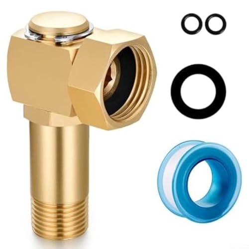 Messing Schwenk-Winkel-Verbinder 3/4 Zoll GHT Buchse Auf 1/2 Zoll NPT Stecker Für Gartenschlauch Haspelteile Wassersystem(1PCS) von URPIZY