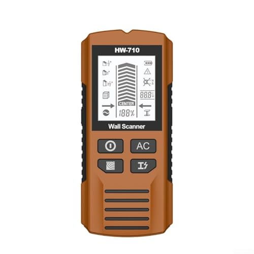 Multifunktionaler Wand Scanner Metalldetektor Leitungssuchgerät Mit LCD-Display Für Holzbalken Metall Stromleitung Rohre In Wänden Decken Böden, Wandscanner, Metalldetektor(Yellow) von URPIZY