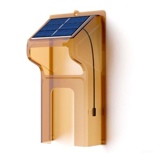 Outdoor WLAN Türklingel mit Solarladeabdeckung Wasserdicht Nachtsicht Zwei-Wege-Gegensprechanlage 90° Blickwinkel Echtzeitüberwachung Wind- und Regenfest Braune Für Hauseingang(Doorbell cover) von URPIZY