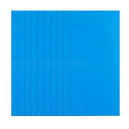 PVC Reparaturflicken für Aufblasbare Pools Schwimmbecken Luftmatratzen - Selbstklebende Flicken Set Rund Quadratisch Blau 7.5x7.5cm & 25x10cm(Square 10pcs) von URPIZY