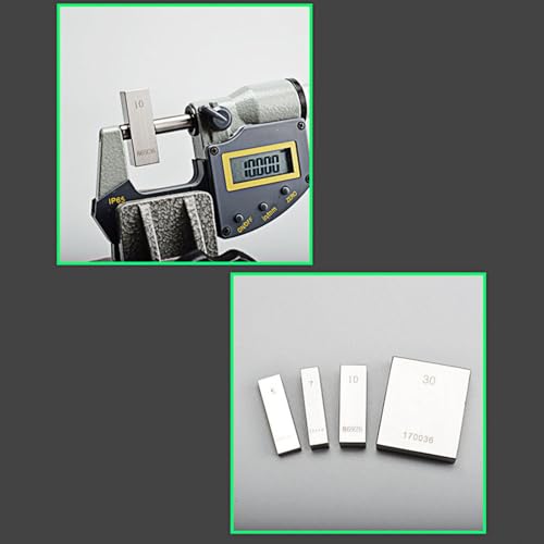 Präzisions Messblock Set 0.5-100mm Kalibrierblock aus HSS Stahl Härteskala für HRC 64 für Werkstätten Messwerkzeuge Inspektion(1.11) von URPIZY