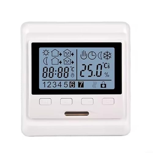 Programmierbarer Elektrischer Fußbodenheizung Thermostat mit Wochenprogramm Dual Control 16A Temperaturregler 5-90°C für Heizungssysteme Programmierbarer Elektrischer Fußbodenheizung Thermostat mit Wochenprogramm Dual Control 16A Temperaturregler 5-90°C für Heizungssysteme von URPIZY