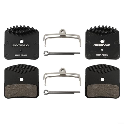 Reliable And Long Lasting Bicycle Replacement Four Piston Resin Cooling Disc Brake Pads(2 pair) von URPIZY