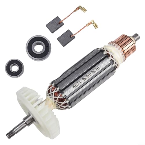 Rotor für Winkelschleifer Ersatzteil Metall robust langlebig stabile Leistung hohe Zuverlässigkeit passend für 110V 220V einfache Installation für professionelle und Heimwerkerarbeiten(110V) von URPIZY