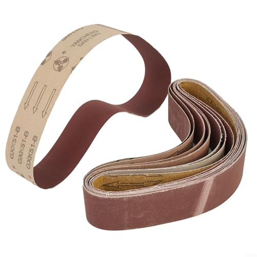 Schleifbänder Set 10 Stück 50x686mm Schleifband für Bandschleifer Holz Metall Schleifpapier Korund 40-1000 Aluminiumoxid Hochleistung Elektrostatisch Aufgetragen von URPIZY