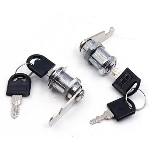 Security Mailbox Lock 2PCS Toolbox Lock Replacement Lock Tubular Cam Lock Cabinet Locks with Keys Letter Post Box Lock (20mm) von URPIZY
