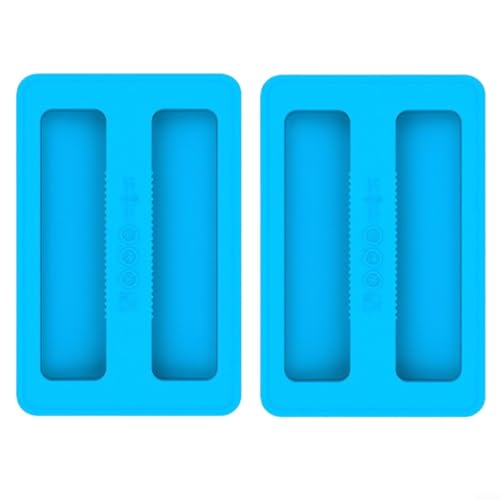 Silikon Toaster Abdeckung 2 Stück Staubschutz Hülle für 2 Scheiben Toaster Hitzebeständig -40°F bis +446°F Küchenzubehör für Frühstücksmaschine(Blue) von URPIZY