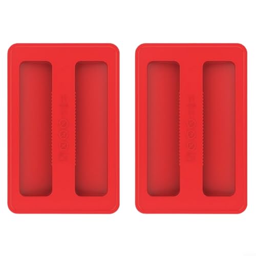 Silikon Toaster Abdeckung 2 Stück Staubschutz Hülle für 2 Scheiben Toaster Hitzebeständig -40°F bis +446°F Küchenzubehör für Frühstücksmaschine(Red) von URPIZY