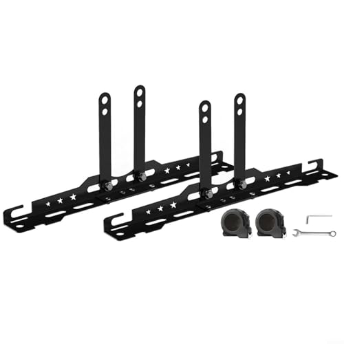 Spureinstellung Werkzeug Set für Auto Räder Toe Alignment Platte Radeinstellung Messwerkzeug mit Messband für SUV LKW PKW(Black) von URPIZY