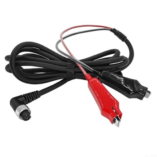 Stromkabel Für Elektrische Angelrolle 90° Krokodilklemme Reines Kupfer Robuste PVC-Isolierung Verbesserte Leitfähigkeit Isolierende Hülle Sicher Outdoor-Angeln Längen 2m 5m Schwarz Rot(2m) von URPIZY