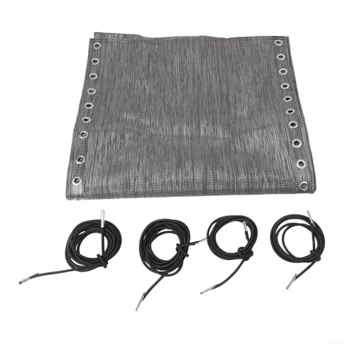 Stuhltuch Ersatz Set Verdicktes Nylon für Strand Stuhl 160 x 43 cm Wasserdicht UV-beständig Elastisch DIY Reparaturset 4 Farbauswahl Für Outdoor Freizeit Sitzmöbel(dark gray) von URPIZY