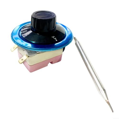 Thermostat mit Kapillarrohr für Wasserkocher, Friteusen und Elektrische Grillplatten - Einstellbarer Temperaturregler mit Drehknopf für Küchengeräte(30-75℃) von URPIZY