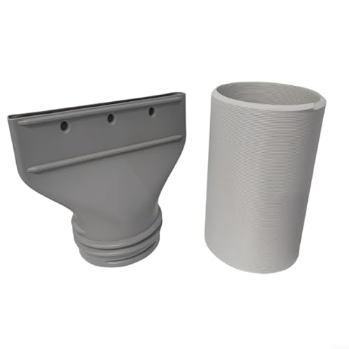 Tragbare Klimaanlage Abluftschlauch Adapter Set mit 130mm Durchmesser Flacher Anschluss für Mobile Klimageräte Fenster (1.5m Schlauch) von URPIZY
