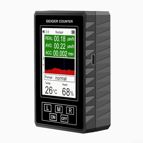 Tragbares Kernstrahlung Messgerät Geigerzähler Beta Gamma X-Ray Detektor mit LCD Bildschirm Echtzeit-Überwachung USB oder Batterie Genauigkeit 0,01 μSv/h für Zuhause Labor Industrie Tragbares Kernstrahlung Messgerät Geigerzähler Beta Gamma X-Ray Detektor mit LCD Bildschirm Echtzeit-Überwachung USB oder Batterie Genauigkeit 0,01 μSv/h für Zuhause Labor Industrie von URPIZY