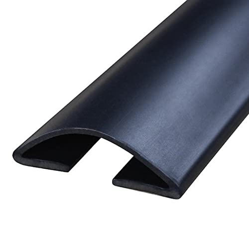 URPIZY 1 m PVC-Dichtungsstreifen, flexibel, für Tür, Boden, Dichtungsstreifen, Windschutz, Staubschutz, Schutz, Türschutz, Zugluftstopper, Schalldämmung, Windschutz, Schwarz von URPIZY