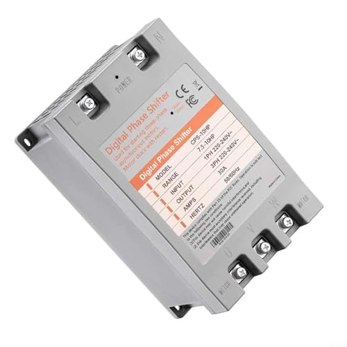 URPIZY 10HP Digital Phase Converter Einphasig Zu Dreiphasig Wandler CPS-10HP 30A 220-240V Phasenschieber Für Industriemotoren Kompakt Energieeffizient von URPIZY