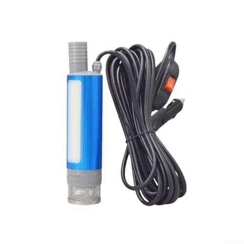 URPIZY 12V/24V 38 Mm Diesel-Wasserpumpe Elektrische Tauchpumpe Edelstahlgehäuse 30 L/min Förderleistung Tragbar Für Camping Angeln Frisch- Und Salzwasser Mit 5 M Kabel Und Einfache Reinigung(24V) von URPIZY