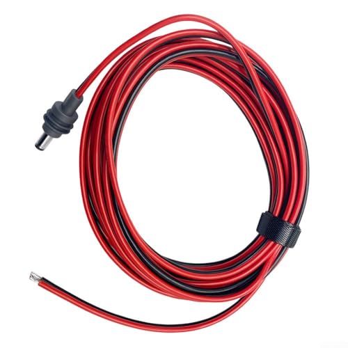 URPIZY 14 AWG DC Stromkabel Doppelader Parallel Verlängerungskabel Rot Und Schwarz Für Starlink Satelliten-Internet Anschluss Stromversorgung Kupferdraht(1m) von URPIZY
