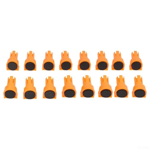 URPIZY 16 Stück Nylon Werkbank Hunde Klemmen Mit EVA Bremseinlagen Für 19Mm 20Mm Hundlöcher Holzbearbeitung Tischplatte Befestigung Rutschfeste Spannhilfe(20mm) von URPIZY