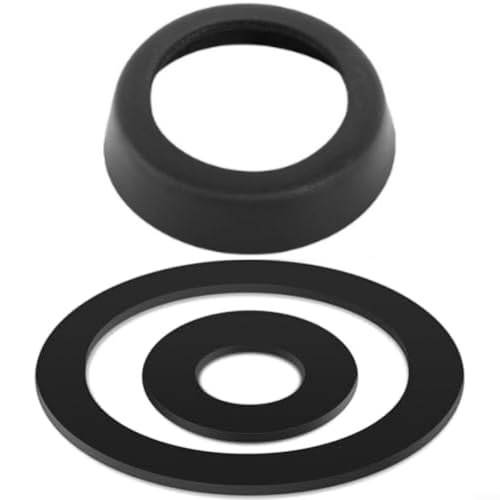 URPIZY 3 Stück Ledermanschetten Für Typ 90 Handpumpe Dichtung & Kolbenmanschette Lederdichtungssatz Ersatzteile Brunnenpumpe Schwengelpumpe Wasserpumpe Kolbenring O-Ring(Black) von URPIZY