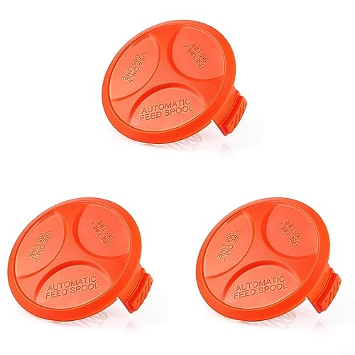 URPIZY 3 Stück Spulenkappenabdeckung + Feder Ersatzteile für Black & Decker BESTA525 BESTA528 BESTA530 ST1823 GH400 GL280 GL30 GL301 von URPIZY