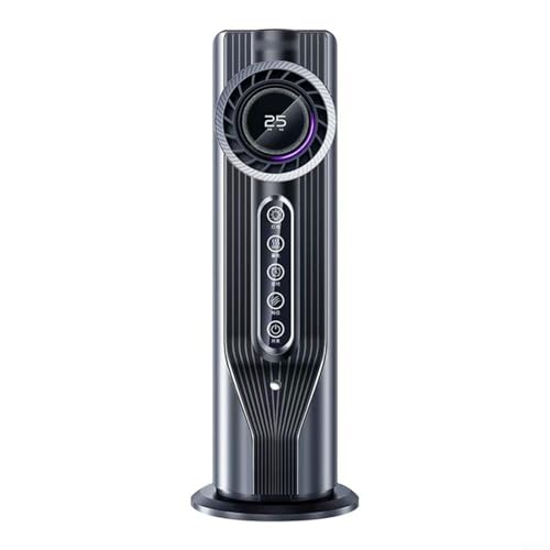 URPIZY 3-in-1 Tragbarer Mini Luftkühler Tischventilator Leise Luftbefeuchter Mit 35DB Flüsterleise Betrieb Energiesparend Für Schlafzimmer Büro Zuhause(Black) von URPIZY